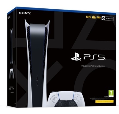 Игровая приставка Sony PlayStation 5 Digital Edition 825 ГБ белый (фото)