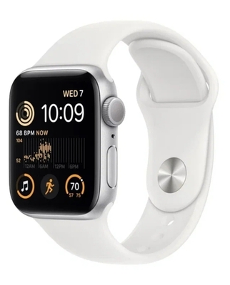   Apple Watch Series SE Gen 2 40  Aluminium Case, S/M Silver/White Sport Band