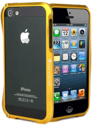 Защита корпуса CLEAVE Бампер алюминиевый для iPhone 5/5S золотой