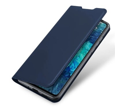 Защита корпуса oem чехол книжка для Samsung Galaxy S20Fe синий (фото)