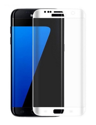 Защита экрана 9H защитное стекло 3D (изогнутое) для Samsung Galaxy S7 Edge White