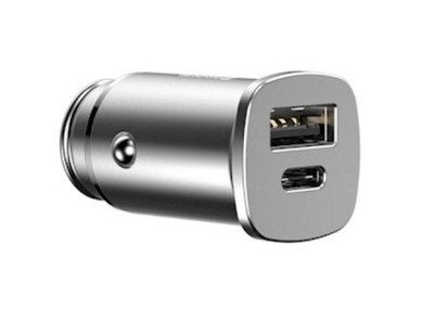 Зарядные устройства Baseus Автомобильное з/у USB+Type-C QC 4.0 + 30W (BS-C16C1) White (фото)