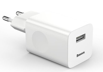   Baseus  c   Super Si Quick charger USB (3A/24W White ()