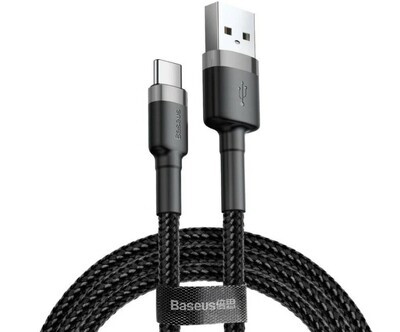 / Baseus USB to Type-C Cafule Cable 2A 3  CATKLF-UG1 Black