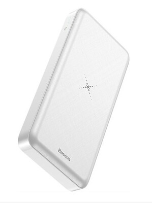  Baseus PowerBank 10000mAh 37W +QI Wireless Charger (PPALL-M3602) White