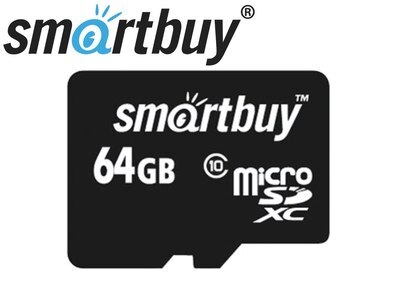  - Smartbuy microSDXC Class 10 UHS-I U1 + SD adapter 64 GB,   SD