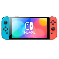 Игровая приставка Nintendo Switch OLED 64 ГБ неоновый синий/неоновый красный