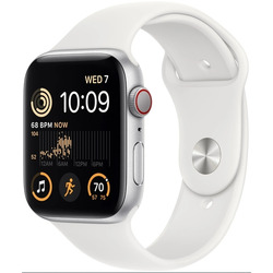   Apple Watch Series SE Gen 2 44  Aluminium Case, M/L Silver/White Sport Band