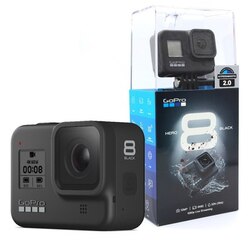 Экшн-камера GoPro HERO8 (CHDHX-801-RW), 12МП, 3840x2160, 1220 мА·ч Black