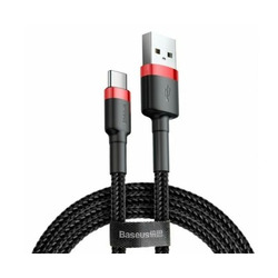  / Baseus USB to Type-C Cafule Cable 2A 2  CATKLF-C91 Black/Red