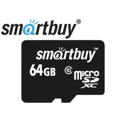  - Smartbuy microSDXC Class 10 UHS-I U1 + SD adapter 64 GB,   SD